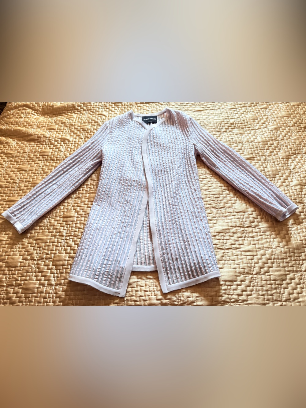 Giorgio Armani Woman’s Light Purple/Pink Cardigan Size 36